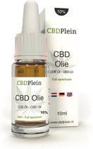 CBDPlein CBD Olie 10 Procent 10ml Full Spectrum met Olijfolie (Cibdol)