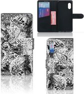 Telefoonhoesje Geschikt voor Samsung Xcover Pro Wallet Book Case Skulls Angel