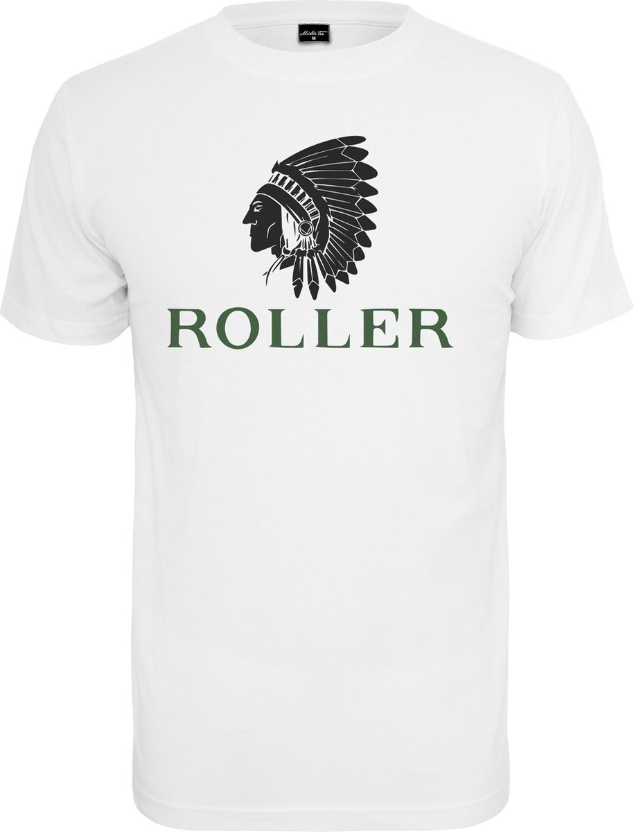 Heren T-Shirt Roller Indianer Wit