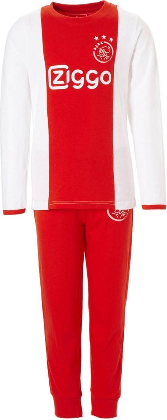 Ajax originele kinder pyjama rood-wit, maat 128 | bol.com