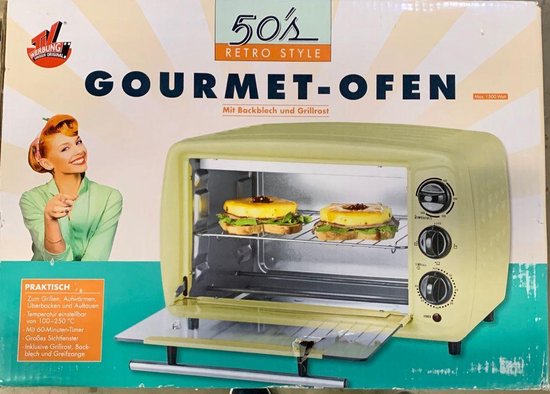 GOURMETmaxx mini-oven - Retro 19l, 1500 W | bol.com