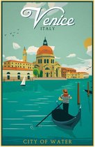 Wandbord - Venice City Of Water - Italy