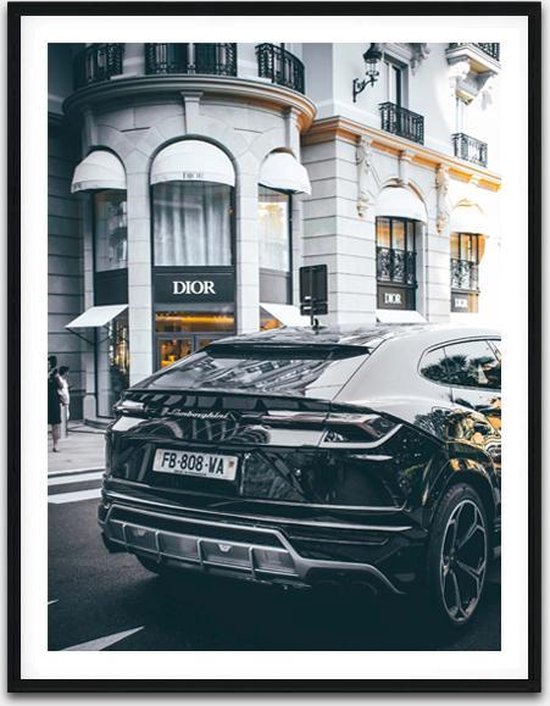 Cadre photo de luxe Dior Store Lamborghini 32,5 x 42,5 cm
