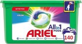 Ariel All in 1 Pods Kleur Wasmiddel - Voordeelverpakking - 140 Wasbeurten - Wasmiddelcapsules