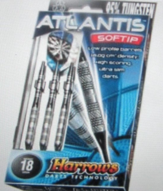 Harrows Atlantis Softip Low profile barrels. 18.0g cm3 density high scoring  ultra slim... | bol.com
