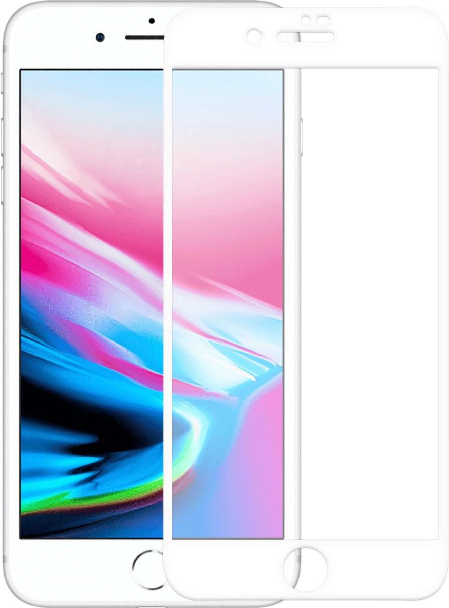 Sino Tech iPhone glazen screenprotector Iphone 6/6S/7/8/SE 2020 White| Tempered glass | Gehard glas | geen vinger afdrukken | beschermend voor ogen | Anti-olie | Gratis verzending!