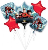The Incredibles 2 Helium Ballon set 5 delig leeg