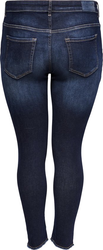 ONLY CARMAKOMA - CARWILLY LIFE REG SK ANK RAW REA4342NOOS - Denim Dark Blue - Femme - Taille W48XL32