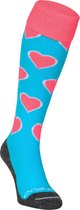 Brabo - BC8320C Socks Hearts Black/Pink - Black/Pink - Vrouwen - Maat 36-40