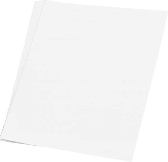 50 vellen wit A4 hobby papier - Hobbymateriaal - Knutselen met papier - Knutselpapier