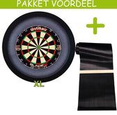 Dartbaan Pro - Blade 5-120 x 300 Inclusief Oche-Dartbordverlichting Basic XL - (Zwart)