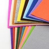 hobby vilt, verschillende kleuren, 15 x 15 x 0,1cm, 40 vellen