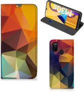Smartphone Hoesje Geschikt voor Samsung Galaxy M30s | Geschikt voor Samsung M21 Leuk Book Case Polygon Color