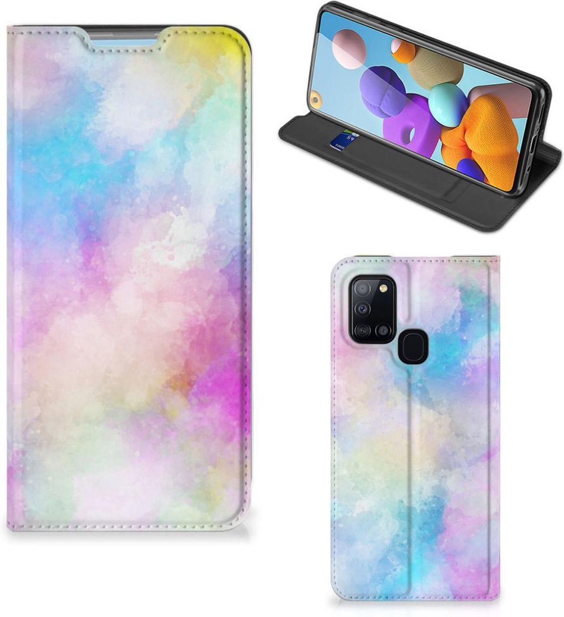 Bookcase Samsung Galaxy A21s Watercolor Light