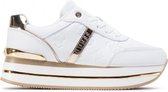 GUESS Dafne Faux Leather Dames Sneakers - Wit - Maat 40
