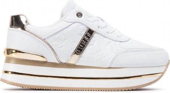 guess sneakers dames wit goud