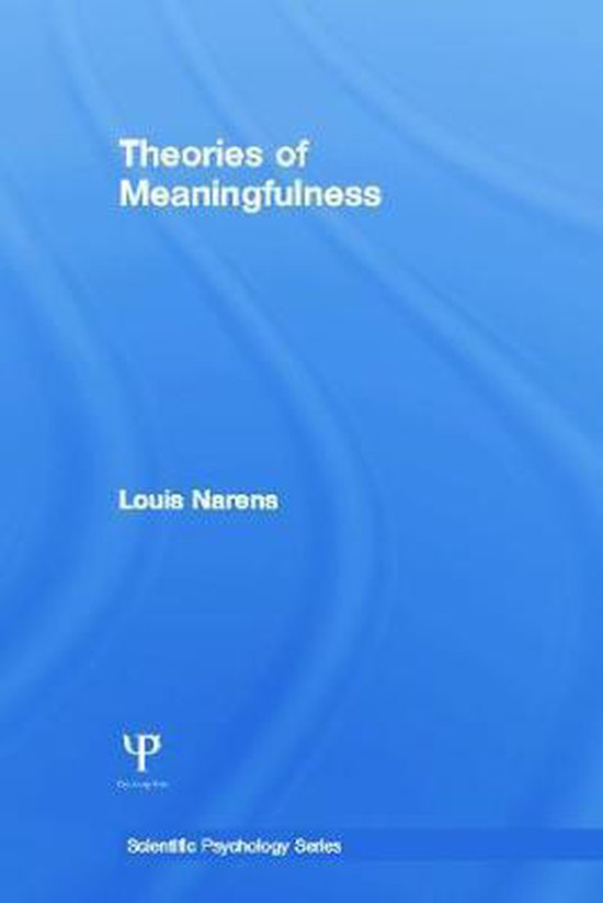 Theories of Meaningfulness - cover