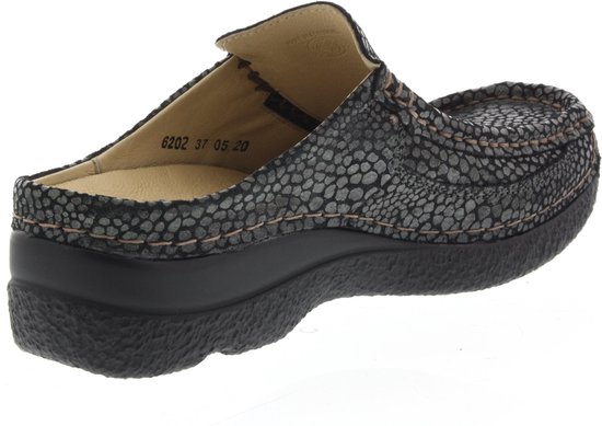 Dames Slippers Wolky 0620244-210 Roll Slide Antraciet - Maat 42 | bol.com