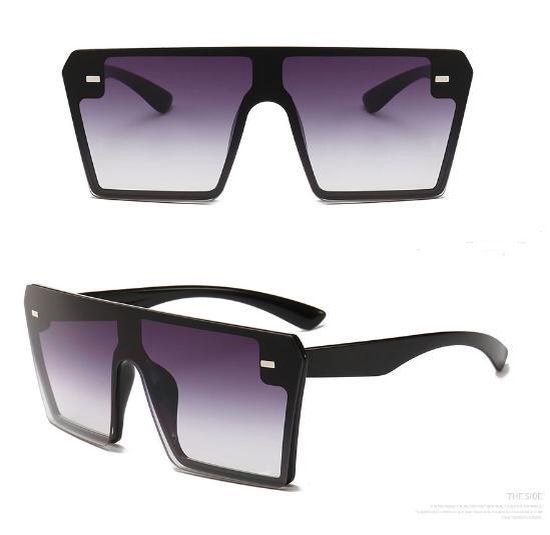 TrendySunglasses- Oversized vrouwenzonnebril- Grote lenzen- zwart/grijs |  bol.com
