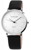 Excellanc trendy unisex horloge met zwarte band