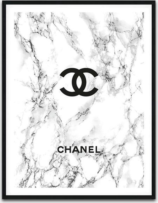 Luxe photo de luxe Chanel Marble 32,5 x 42,5 cm | Peinture Chanel |  Décoration murale... | bol.com