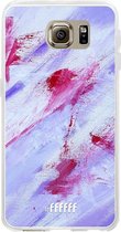 Samsung Galaxy S6 Hoesje Transparant TPU Case - Abstract Pinks #ffffff