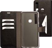 Mobiparts hoesje geschikt voor Samsung Galaxy A9 (2018) - Wallet/Boekhoesje - Eco Leer - Magneet Sluiting - Opberg vakken - Zwart