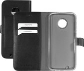 Mobiparts hoesje geschikt voor Motorola Moto G6 - Wallet/Boekhoesje - Eco Leer - Magneet Sluiting - Opberg vakken - Zwart