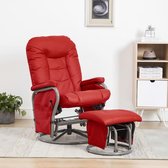 Fauteuil met voetenbankje verstelbaar (Incl LW anti kras viltjes) - Loungestoel - Lounge stoel - Relax stoel - Chill stoel - Lounge Bankje - Lounge Fauteil