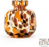 Design vaas Olympia Small - Fidrio Havanna - glas, mondgeblazen - hoogte 14,5 cm
