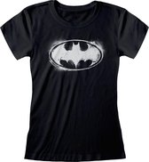 DC Batman - BW Distressed Logo S-XL