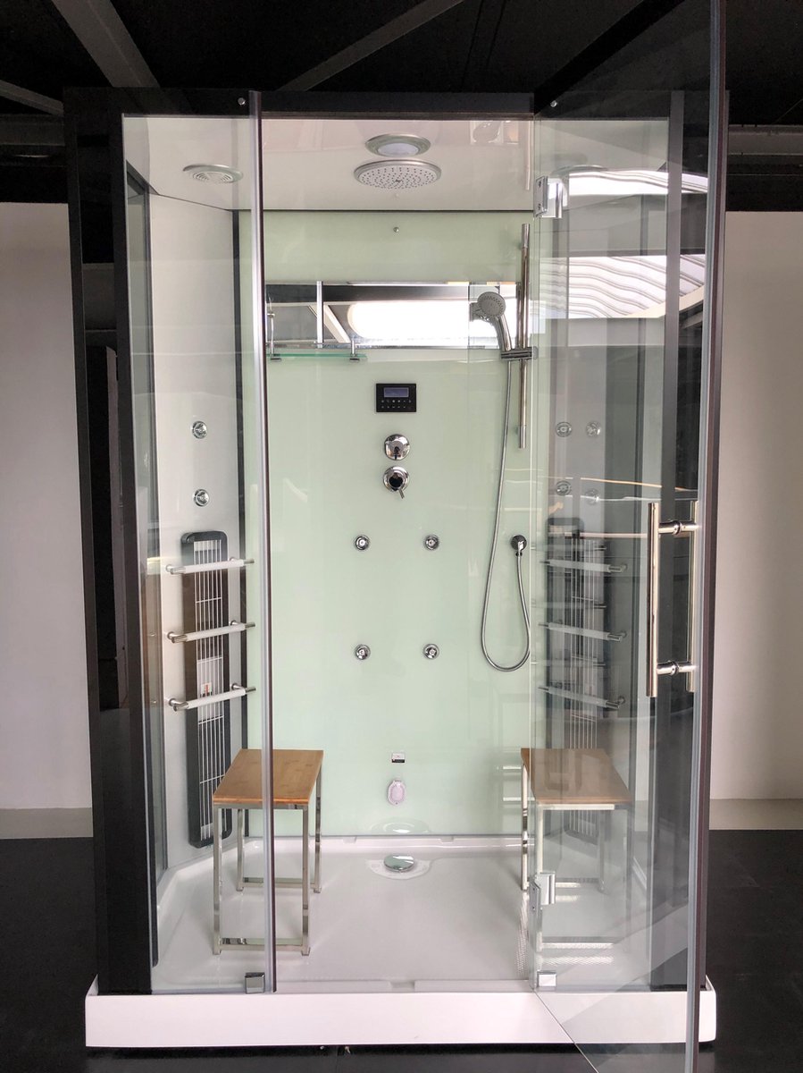 Brynja Rustica Infrarood Stoomcabine 2 persoons Black White