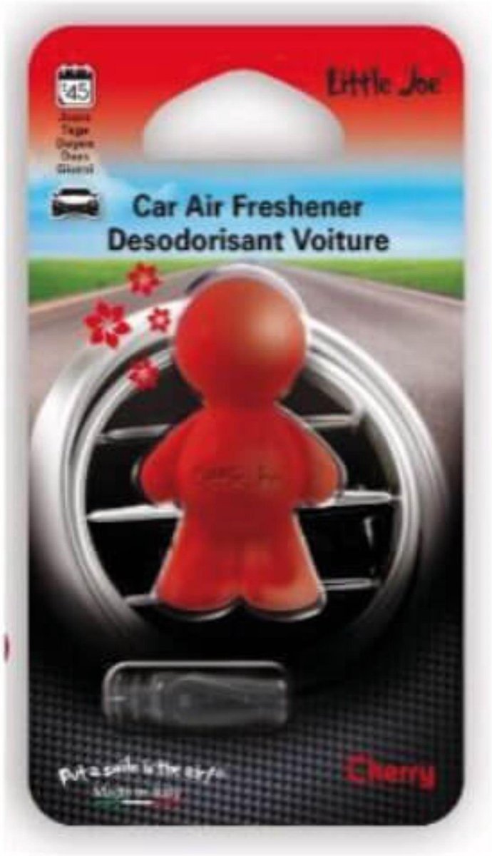 Little Joe car kers - geurverfrisser voor auto - rood - cherry