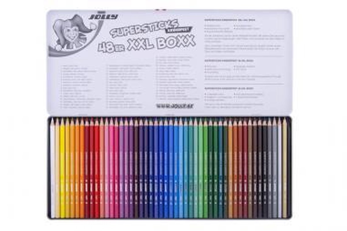 Jolly Supersticks Classic kleurpotloden XXL Boxx 48 stuks