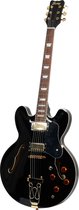Bol.com Fazley FES318BK Black semi-akoestische gitaar aanbieding