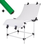 Tech Supplies - Foto opnametafel voor productfotografie aluminium + green screen