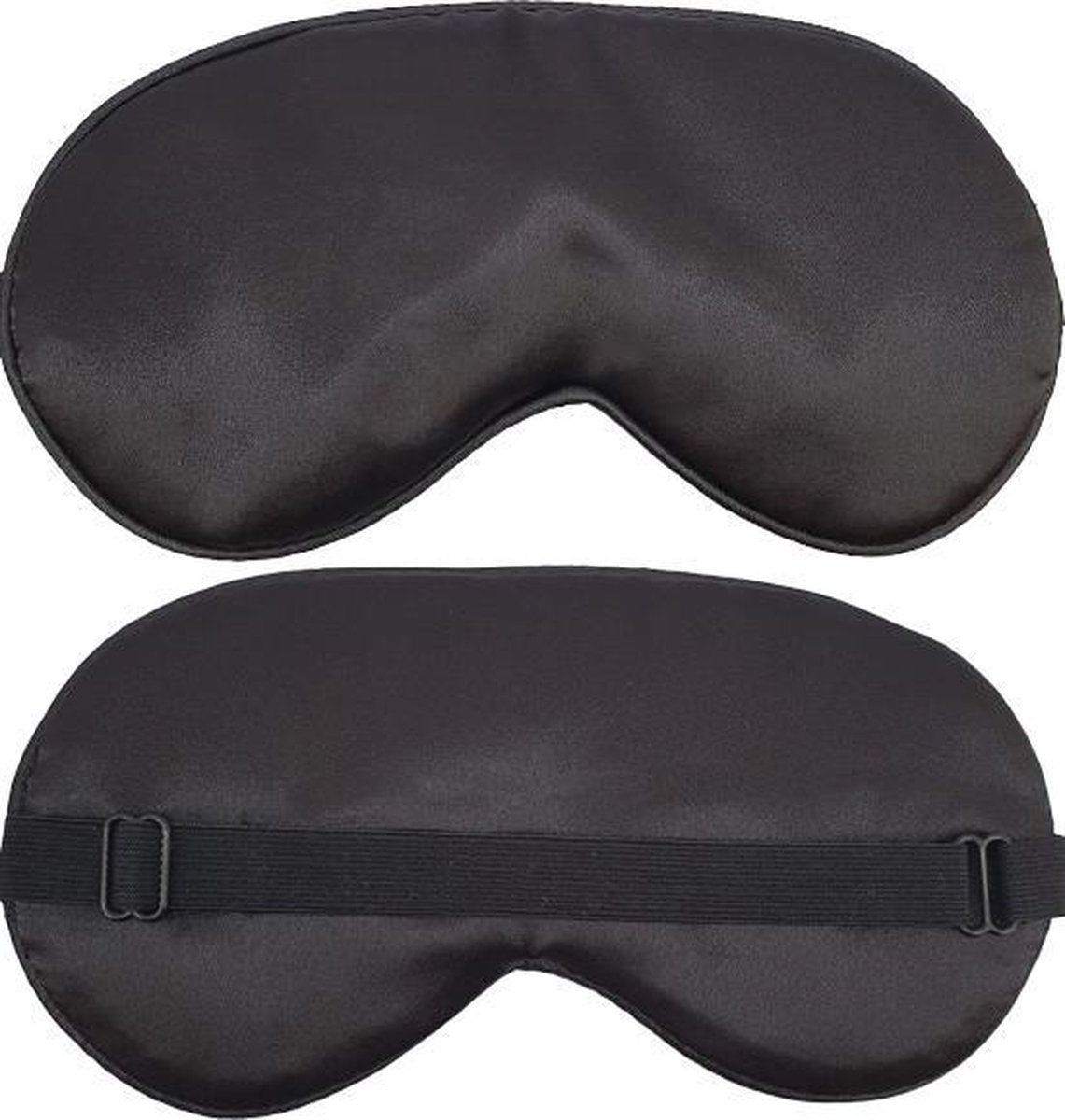 Slaapmaskers Extra Zacht Satijn – 2 Stuks – Zwart & Paars - Thuis - Slaapmasker - Verduisterend - Onderweg - Vliegtuig - Festival - Slaapcomfort - oDaani — afbeelding 6