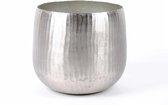 Bloempot - plantenbak - zilver - 20 cm -aluminium | bol.com