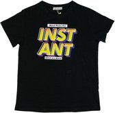 La Pèra Zwart Instant T-shirt 100% katoen Dames - Maat L