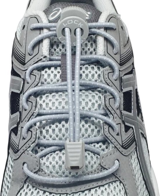 Lock Laces Grey - Lacets élastiques - Running