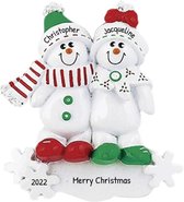 Ornament kersthanger Sneeuwpop 2