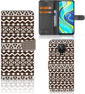 Bookcase Xiaomi Redmi Note 9 Pro | Note 9S Hoesje Aztec Brown