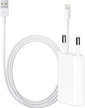 Onnauwkeurig Bot ontsnapping uit de gevangenis MBH Apple iPhone oplader lightning kabel en stekker - 1m - USB lader 5W-1A  | bol.com