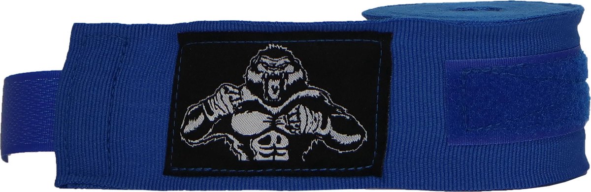 ORCQ Gorilla boxing handwraps- Boks Wraps - Boksbandages - Kickboks bandage - Paar - 250cm Blauw