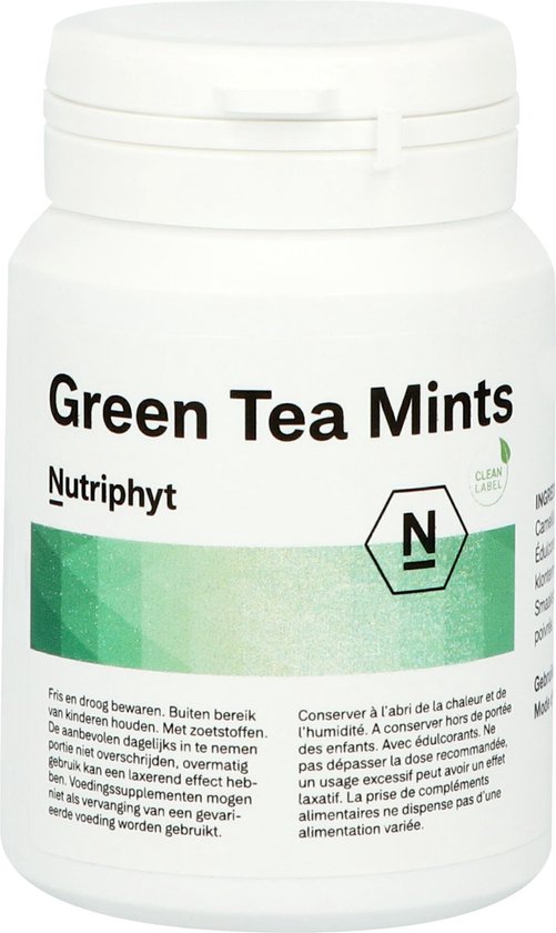 Nutriphyt Green Tea Mints 120 Tabletten