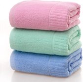 Roze, Blauw en Groen Cotton Home hotel handdoeken pakket (3 stuks)