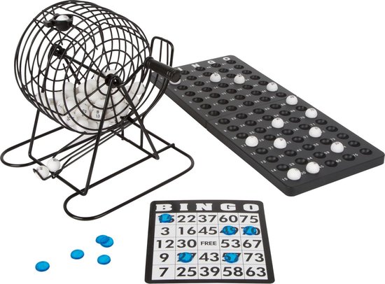 tanker Willen vee Bingo spel zwart/wit complete set 20 cm nummers 1-75 - Bingospel - Bingo  spellen -... | bol.com