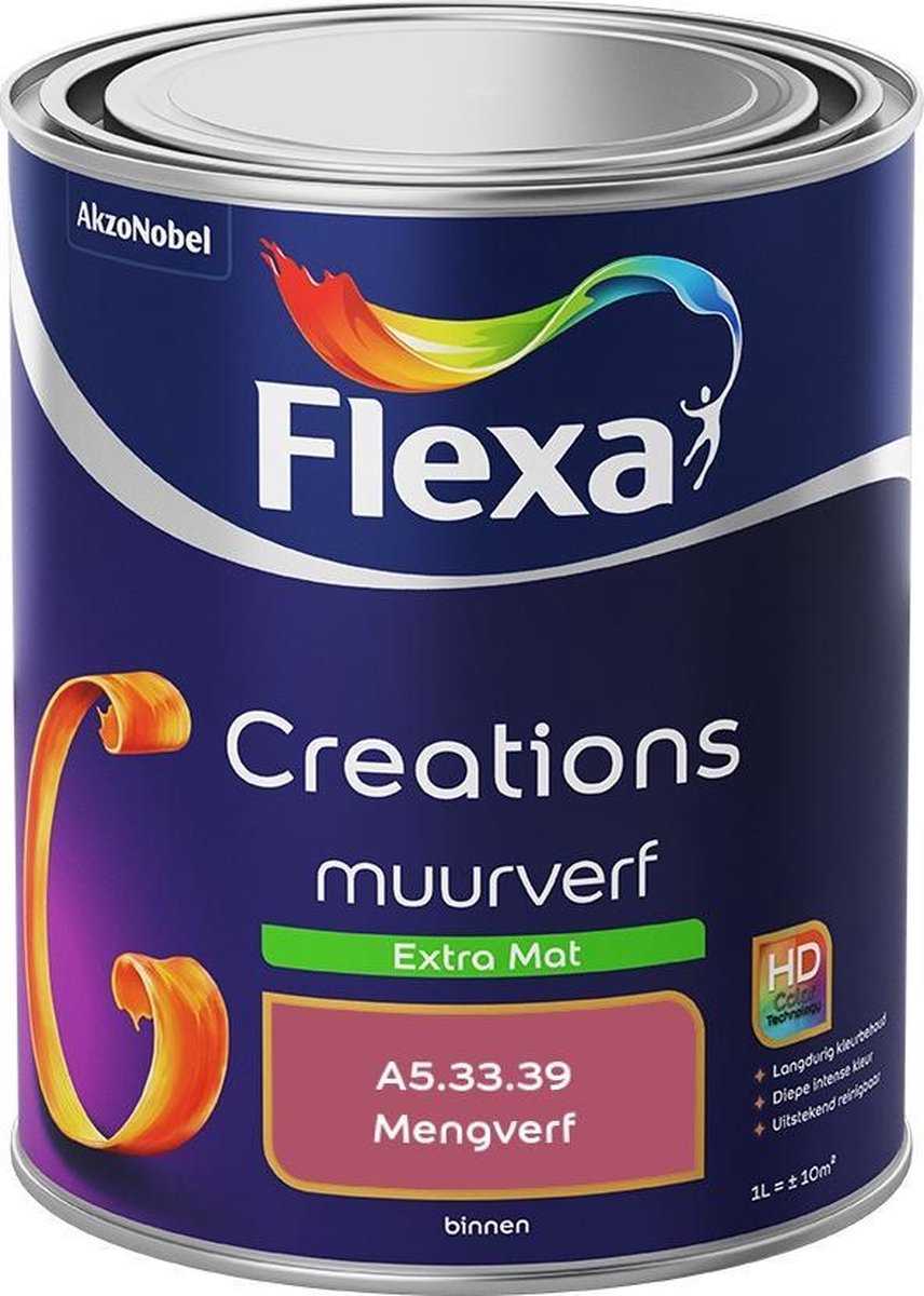 Flexa Creations - Lak Extra Mat - Mengkleur - A5.33.39 - 1 liter