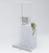 Transparante Roll-Up - 100cm x200cm - spat & kuchscherm - inclusief draagtas
