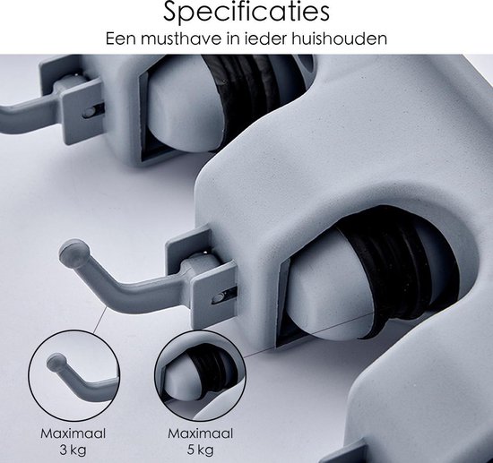MASTA Universalstielhalter für Besenstiele 23,5 - 28 mm